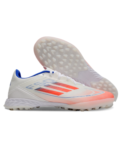 Adidas F50 Pro TF Low-Tops Football Shoes - White/Red/Blue