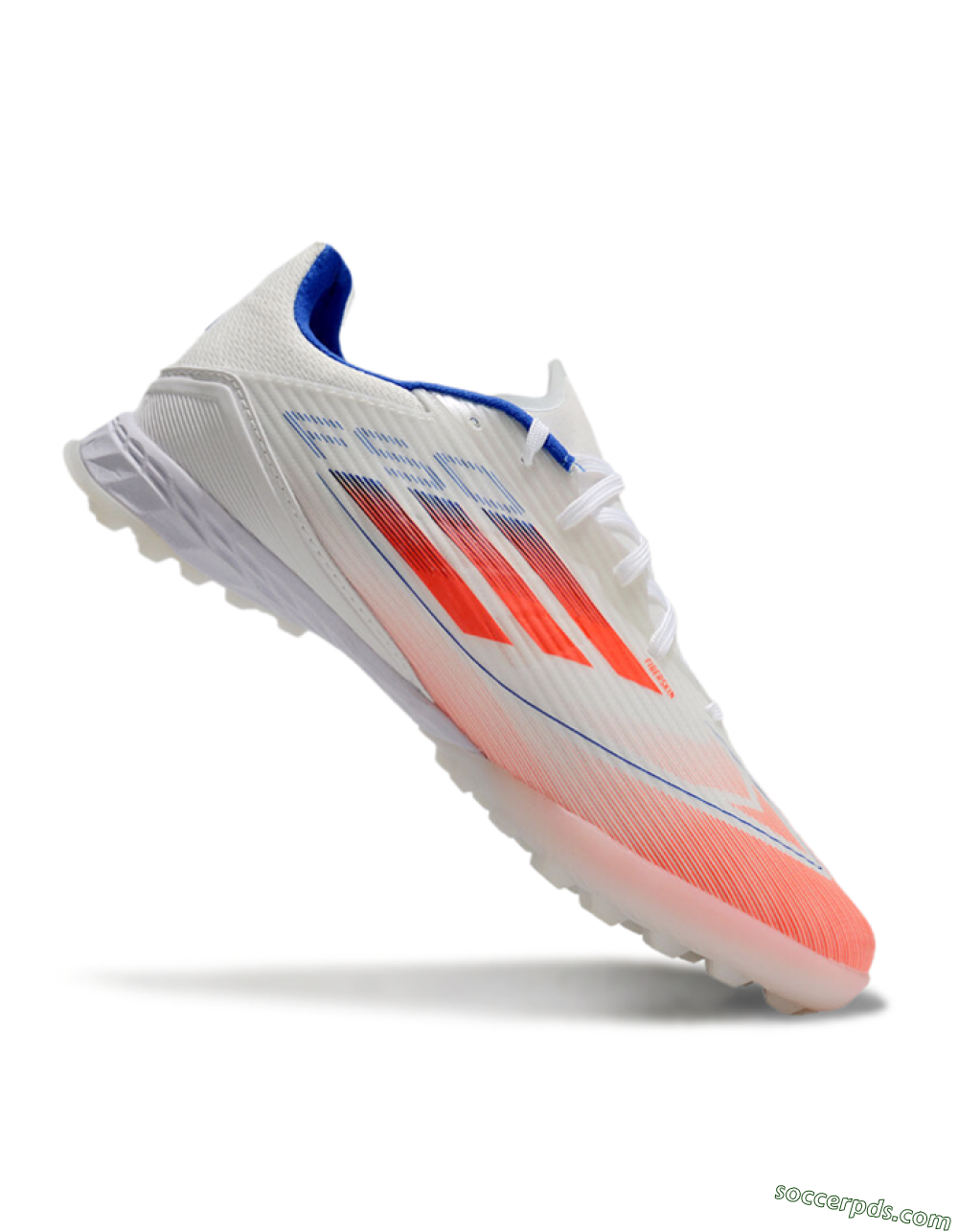 Adidas F50 Pro TF Low-Tops Football Shoes - White/Red/Blue 4