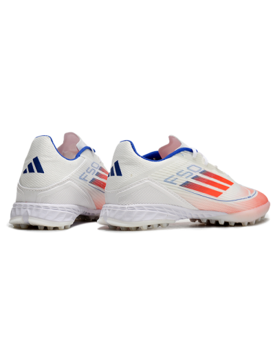 Adidas F50 Pro TF Low-Tops Football Shoes - White/Red/Blue
