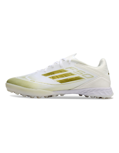 Adidas F50 Pro TF Low-Tops Football Shoes - White/Gold
