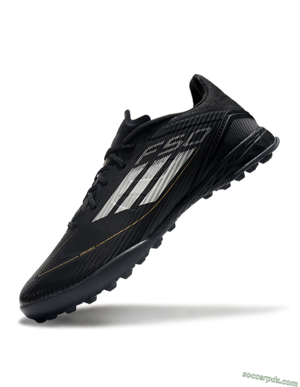 Adidas F50 Pro TF Low-Tops Football Shoes - Black/White/Gold 5