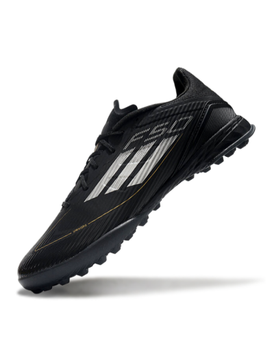 Adidas F50 Pro TF Low-Tops Football Shoes - Black/White/Gold