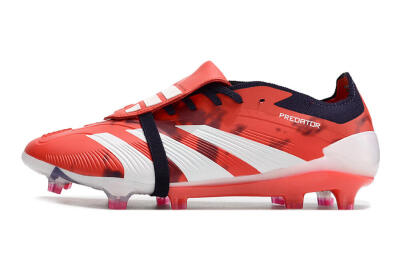 Adidas Predator Elite Foldover Tongue FG Low-Tops Football Boots - Red/White/Black
