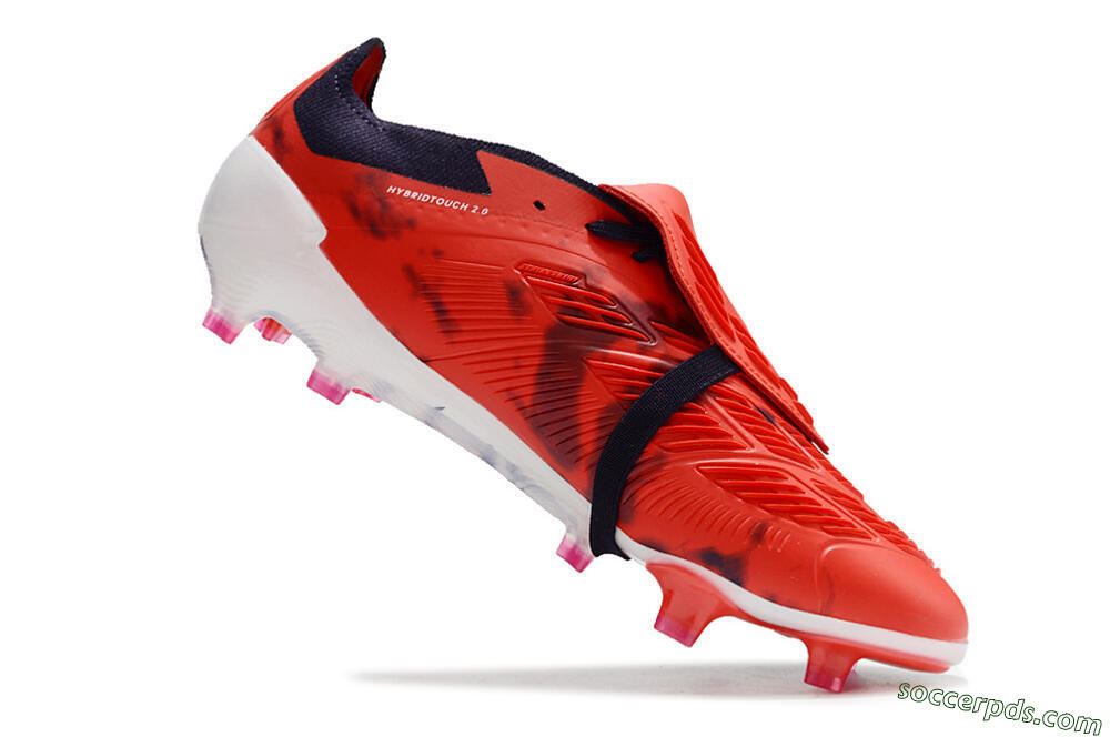 Adidas Predator Elite Foldover Tongue FG Low-Tops Football Boots - Red/White/Black 4