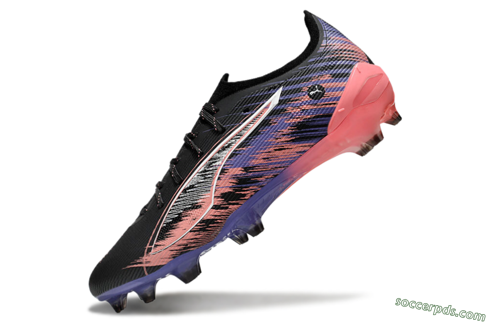 Puma Ultra Ultimate FG Low-Tops Football Boots - Black/White/Purple/Pink 5