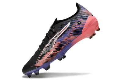 Puma Ultra Ultimate FG Low-Tops Football Boots - Black/White/Purple/Pink