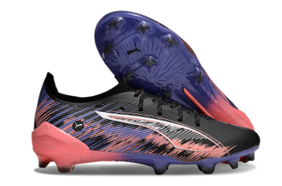 Puma Ultra Ultimate FG Low-Tops Football Boots - Black/White/Purple/Pink