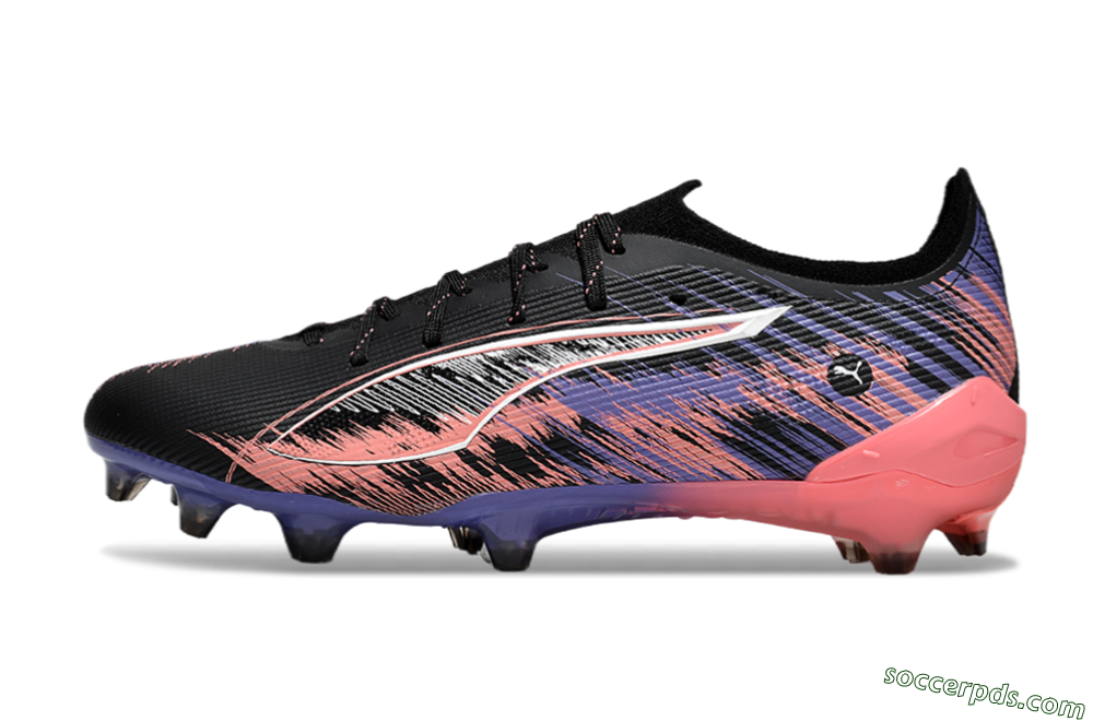 Puma Ultra Ultimate FG Low-Tops Football Boots - Black/White/Purple/Pink 2
