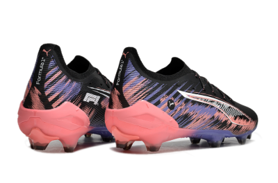 Puma Ultra Ultimate FG Low-Tops Football Boots - Black/White/Purple/Pink