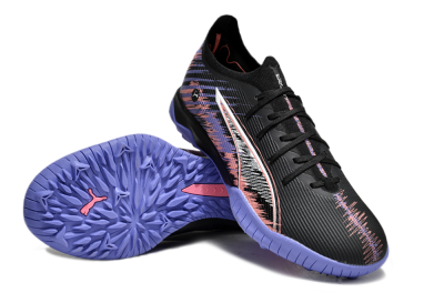 Puma Ultra Ultimate TF Low-Tops Football Shoes - Black/White/Purple/Pink
