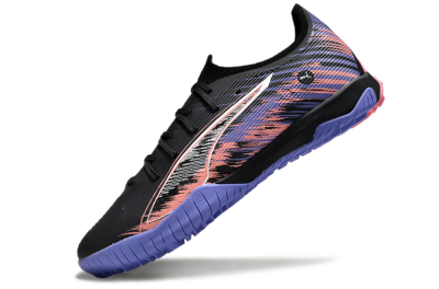 Puma Ultra Ultimate TF Low-Tops Football Shoes - Black/White/Purple/Pink
