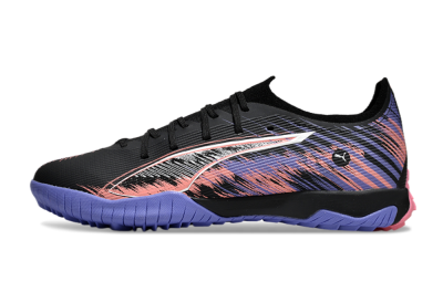 Puma Ultra Ultimate TF Low-Tops Football Shoes - Black/White/Purple/Pink