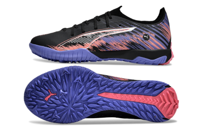 Puma Ultra Ultimate TF Low-Tops Football Shoes - Black/White/Purple/Pink