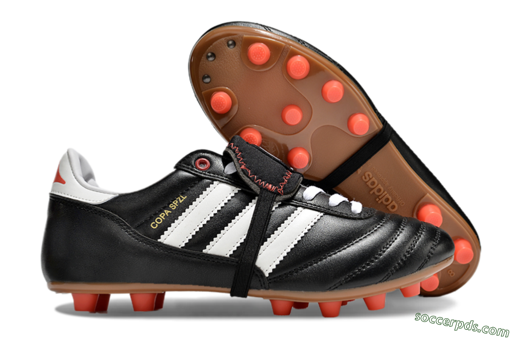 Adidas Copa Mundial FG Low-Tops Football Boots - Black/White/Red 1