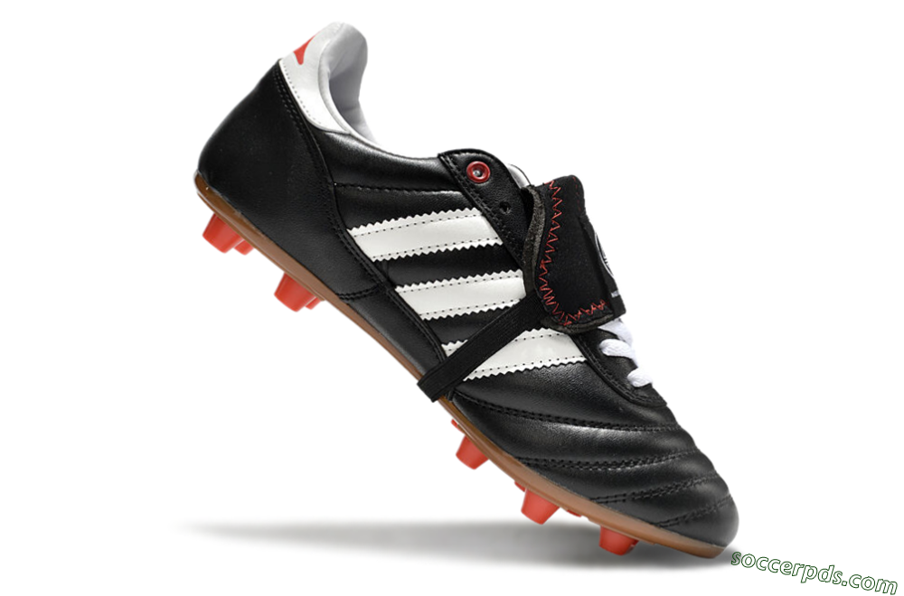 Adidas Copa Mundial FG Low-Tops Football Boots - Black/White/Red 4