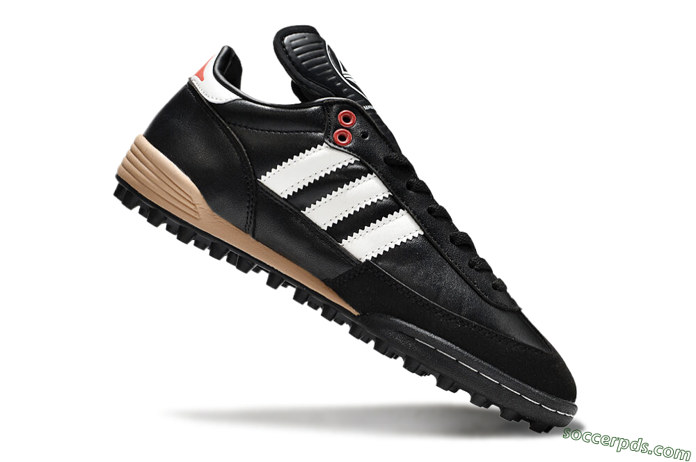 Adidas Mundial Team Astro TF Low-Tops Football Shoes - Black/White/Red 4