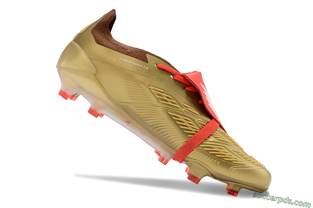 Adidas Predator Elite Foldover Tongue FG Low-Tops Football Boots - Gold/Red/White 4
