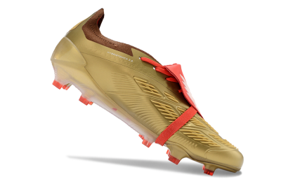 Adidas Predator Elite Foldover Tongue FG Low-Tops Football Boots - Gold/Red/White