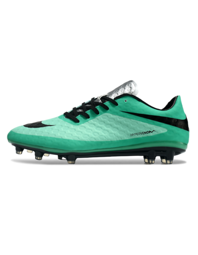 Nike Hypervenom Phantom FG Low-Tops Football Boots - Green/Black/Silver
