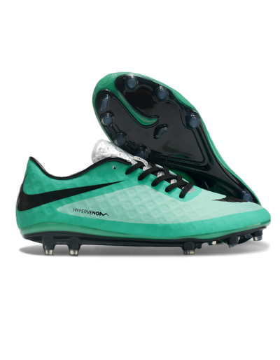 Nike Hypervenom Phantom FG Low-Tops Football Boots - Green/Black/Silver