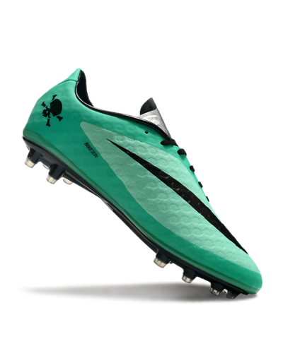 Nike Hypervenom Phantom FG Low-Tops Football Boots - Green/Black/Silver