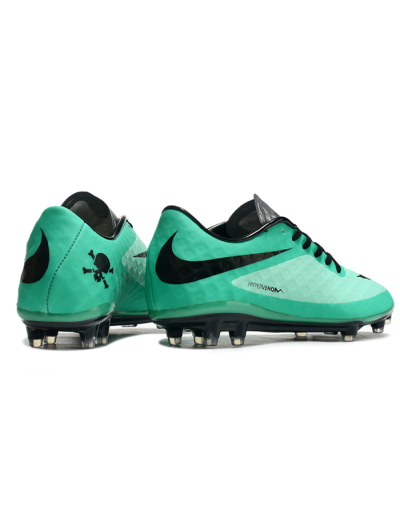 Nike Hypervenom Phantom FG Low-Tops Football Boots - Green/Black/Silver