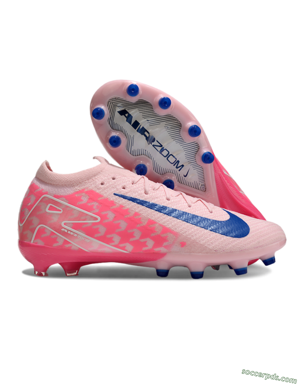 Nike Air Zoom Mercurial Vapor 16 Elite AG Low-Tops Football Boots - Pink/Blue/White 1