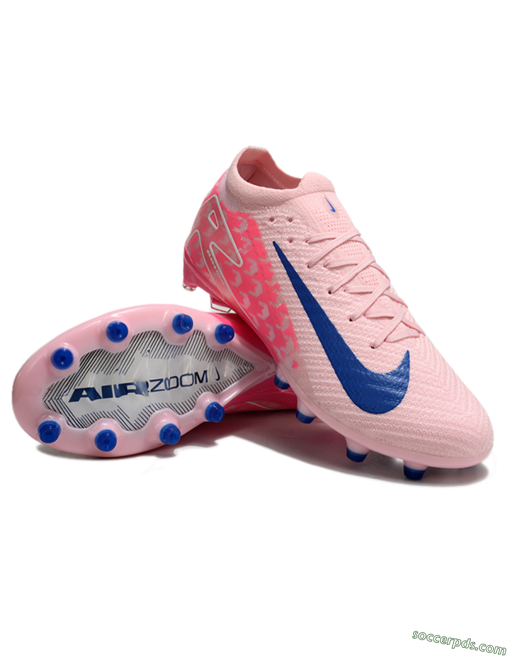Nike Air Zoom Mercurial Vapor 16 Elite AG Low-Tops Football Boots - Pink/Blue/White 3