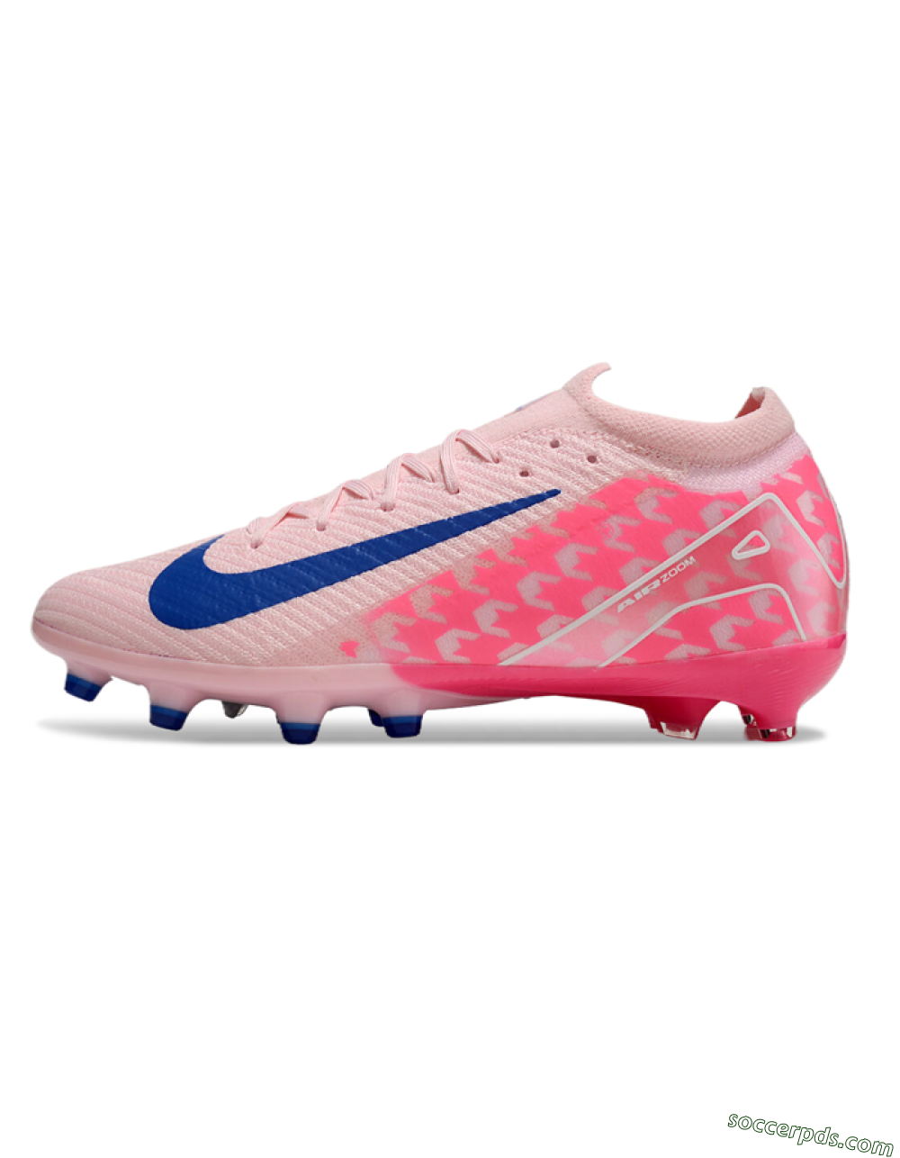 Nike Air Zoom Mercurial Vapor 16 Elite AG Low-Tops Football Boots - Pink/Blue/White 2