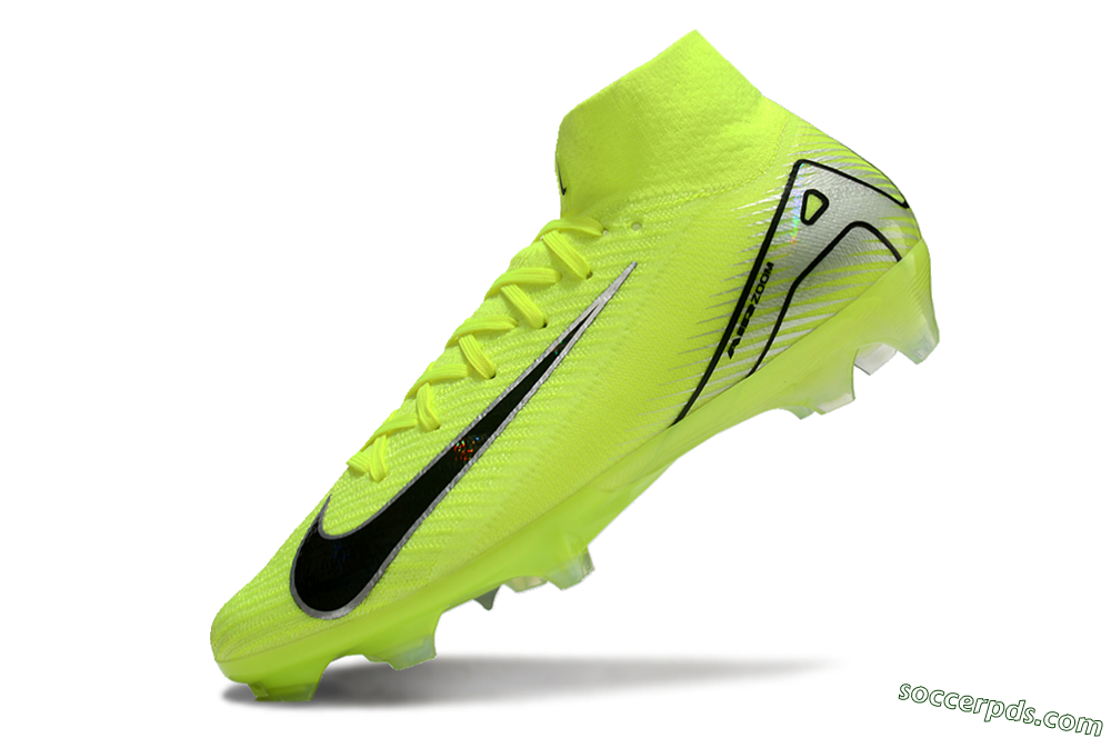 Nike Air Zoom Mercurial Superfly 10 Elite FG High-Tops Football Boots - Yellow/Black/Silver 5