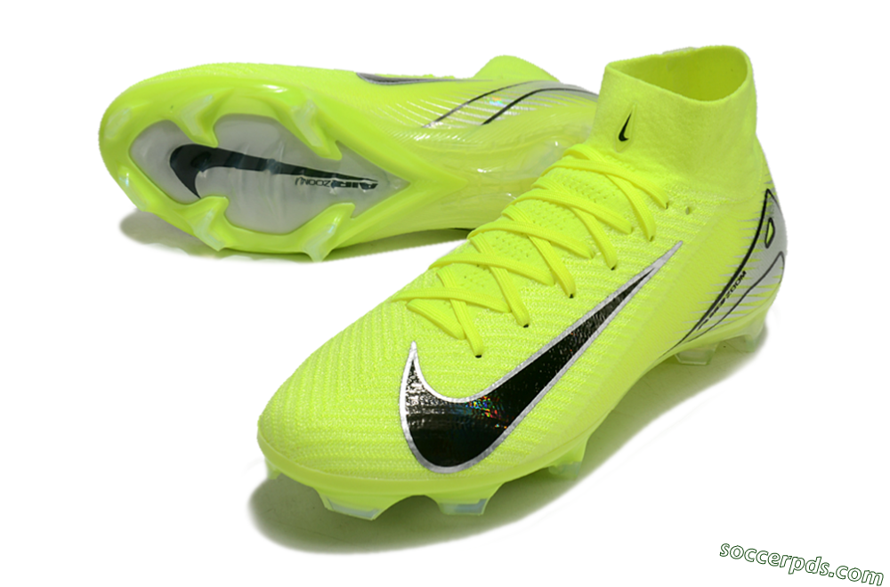 Nike Air Zoom Mercurial Superfly 10 Elite FG High-Tops Football Boots - Yellow/Black/Silver 3