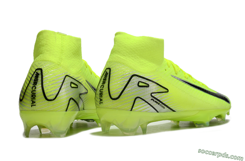 Nike Air Zoom Mercurial Superfly 10 Elite FG High-Tops Football Boots - Yellow/Black/Silver 6