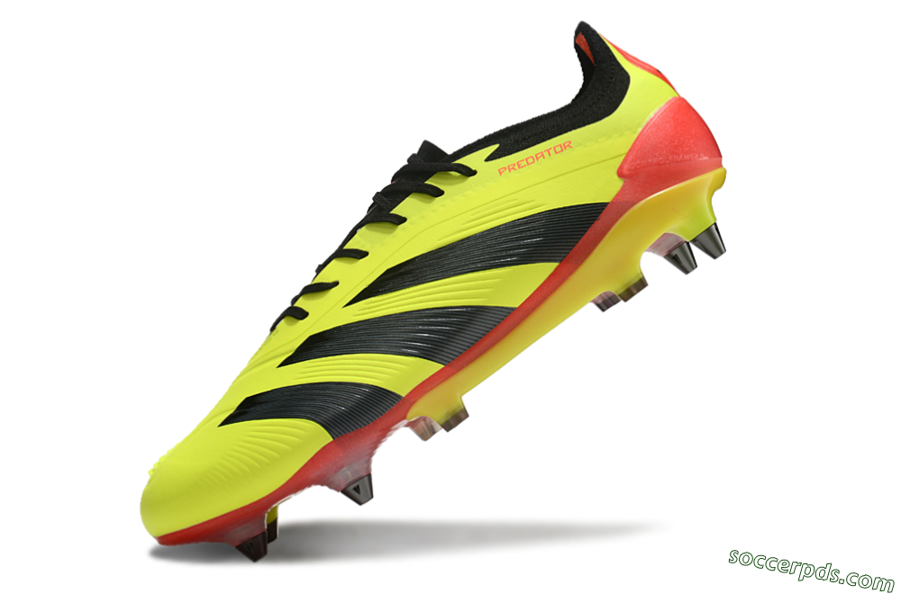 Adidas Predator 24 Elite SG Low-Tops Football Boots - Yellow/Black/Red 5