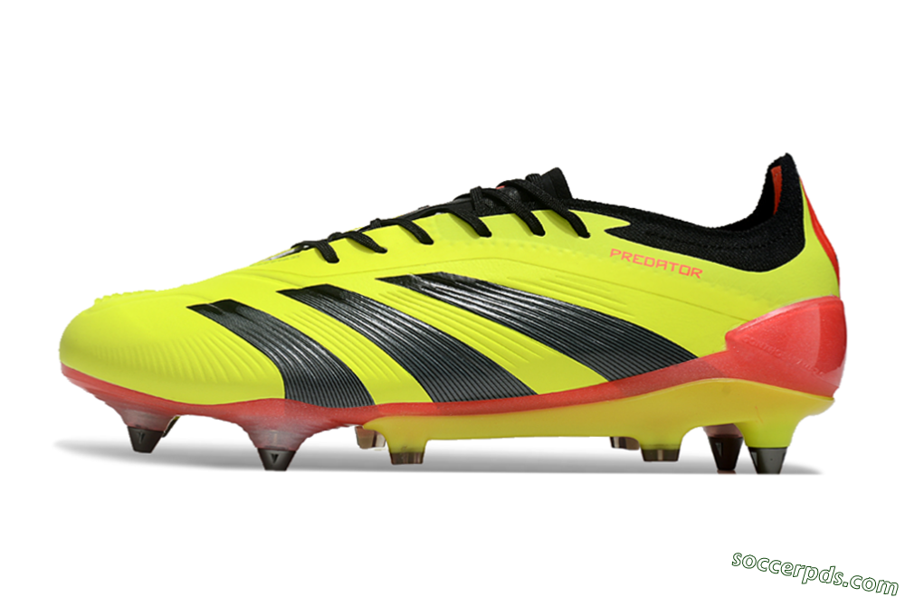Adidas Predator 24 Elite SG Low-Tops Football Boots - Yellow/Black/Red 2
