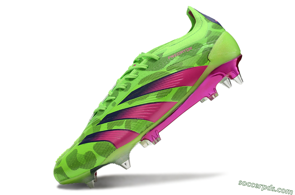 Adidas Predator 24 Elite SG Low-Tops Football Boots - Yellow/Purple/Pink 5