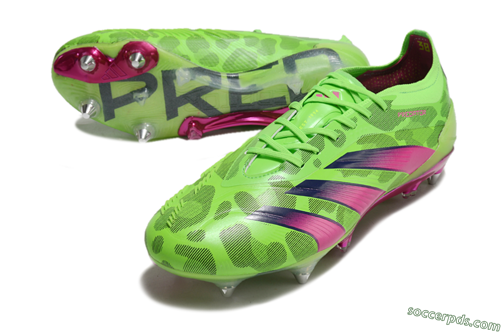 Adidas Predator 24 Elite SG Low-Tops Football Boots - Yellow/Purple/Pink 3