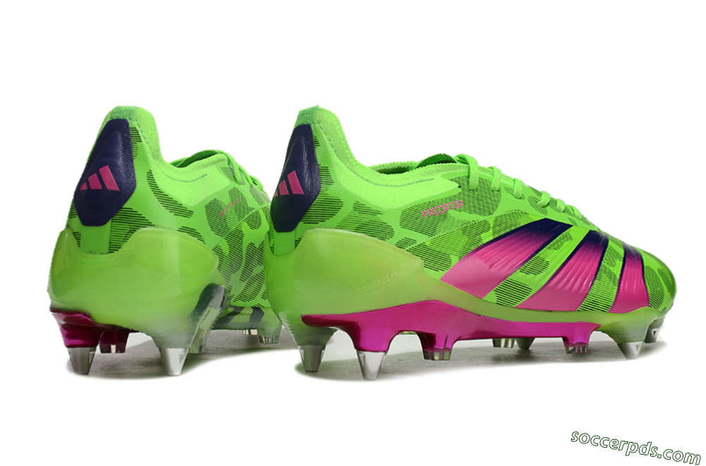 Adidas Predator 24 Elite SG Low-Tops Football Boots - Yellow/Purple/Pink 6