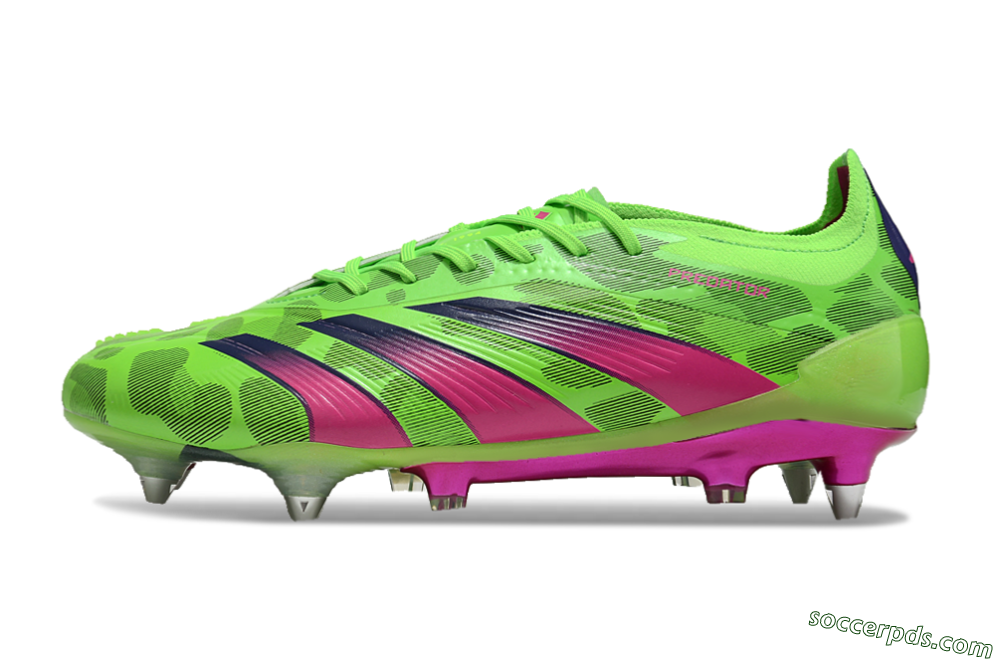 Adidas Predator 24 Elite SG Low-Tops Football Boots - Yellow/Purple/Pink 2