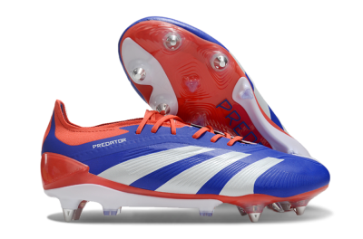 Adidas Predator Elite Foldover Tongue SG Low-Tops Football Boots - Blue/White/Red
