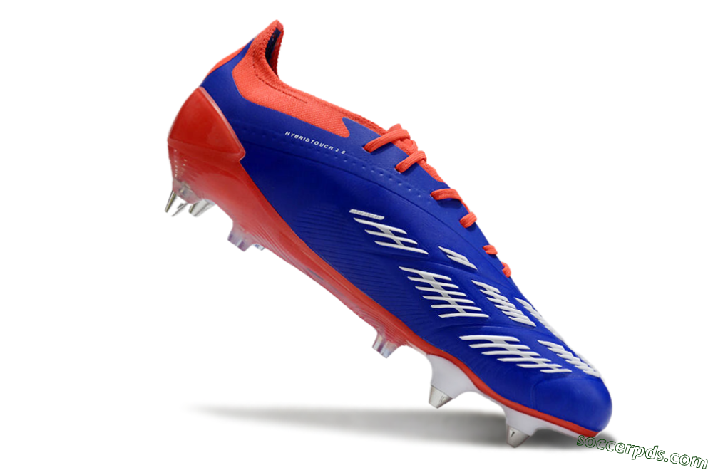 Adidas Predator Elite Foldover Tongue SG Low-Tops Football Boots - Blue/White/Red 4