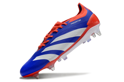 Adidas Predator Elite Foldover Tongue SG Low-Tops Football Boots - Blue/White/Red