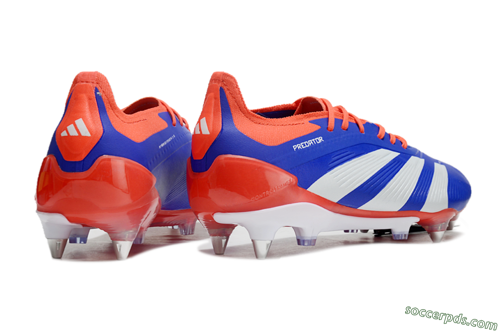 Adidas Predator Elite Foldover Tongue SG Low-Tops Football Boots - Blue/White/Red 6