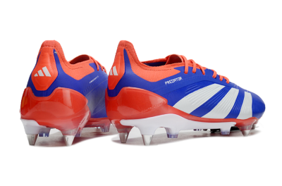 Adidas Predator Elite Foldover Tongue SG Low-Tops Football Boots - Blue/White/Red