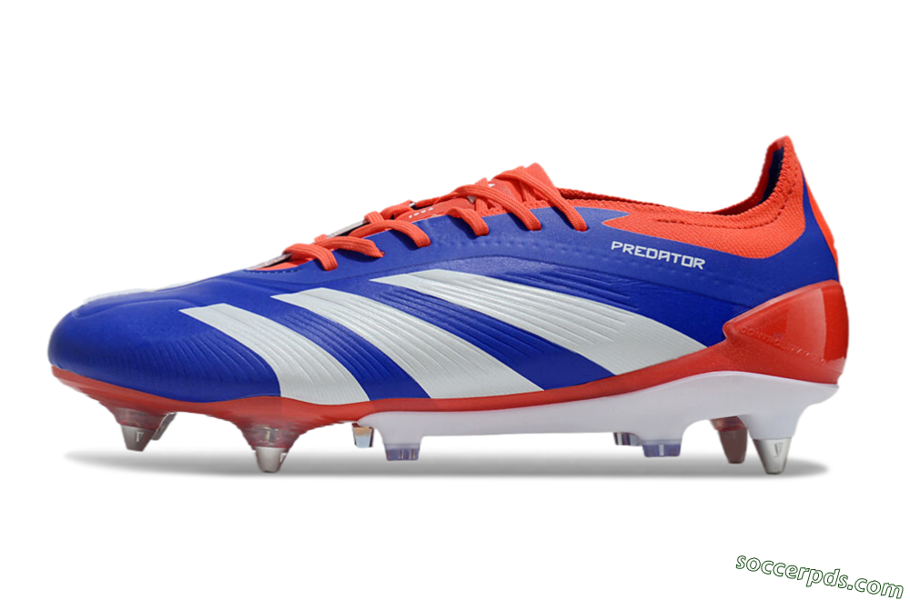 Adidas Predator Elite Foldover Tongue SG Low-Tops Football Boots - Blue/White/Red 2