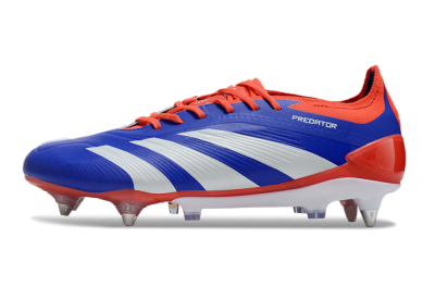 Adidas Predator Elite Foldover Tongue SG Low-Tops Football Boots - Blue/White/Red
