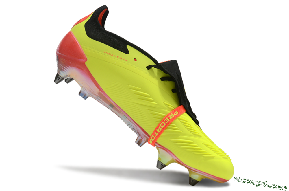 Adidas Predator Elite Foldover Tongue SG Low-Tops Football Boots - Yellow/Black/Red 4