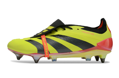 Adidas Predator Elite Foldover Tongue SG Low-Tops Football Boots - Yellow/Black/Red