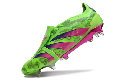 Adidas Predator Elite Foldover Tongue SG Low-Tops Football Boots - Yellow/Purple/Pink
