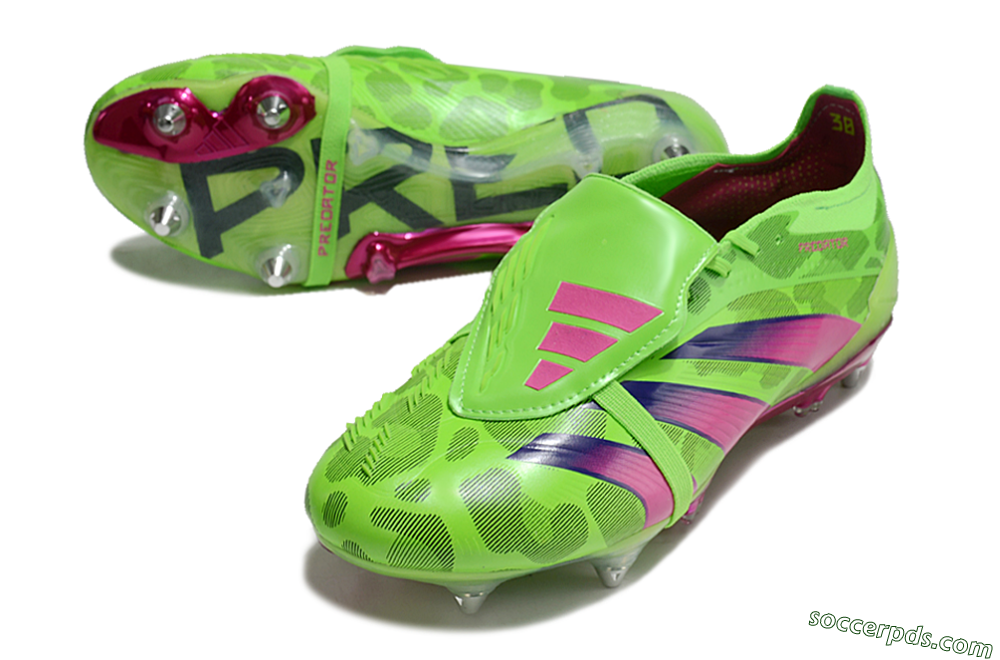 Adidas Predator Elite Foldover Tongue SG Low-Tops Football Boots - Yellow/Purple/Pink 3