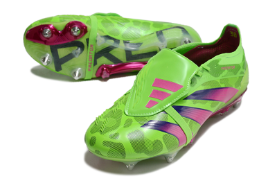 Adidas Predator Elite Foldover Tongue SG Low-Tops Football Boots - Yellow/Purple/Pink